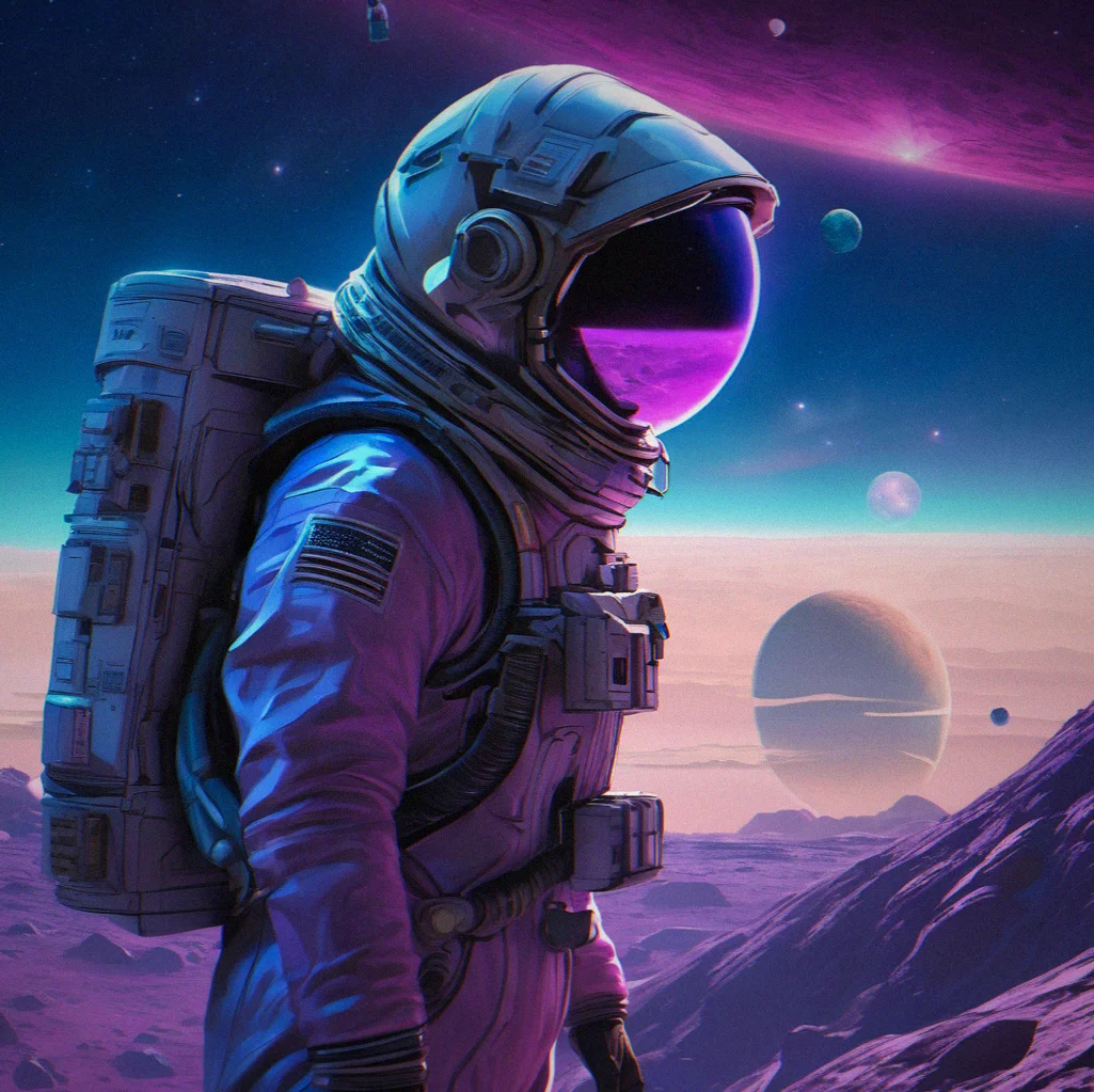 Peaceful explorer in full hazmat suit scanning alien crystalline structures without any weapons visible