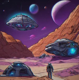Peaceful exploration icon showing scanner and resource gathering